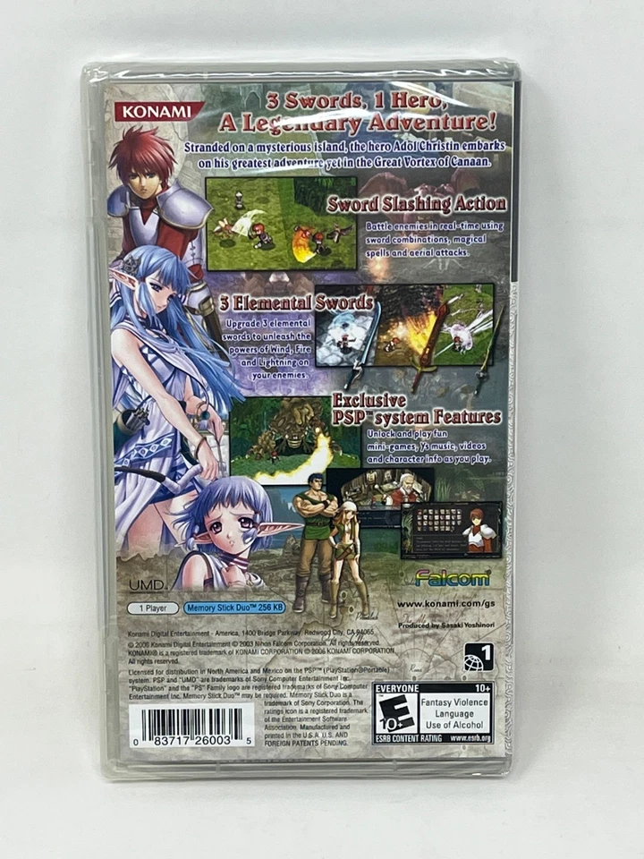 Sony PlayStation PSP - Y's Ark of Napishtim - BRAND NEW / FACTORY SEALED - Image 2 of 4