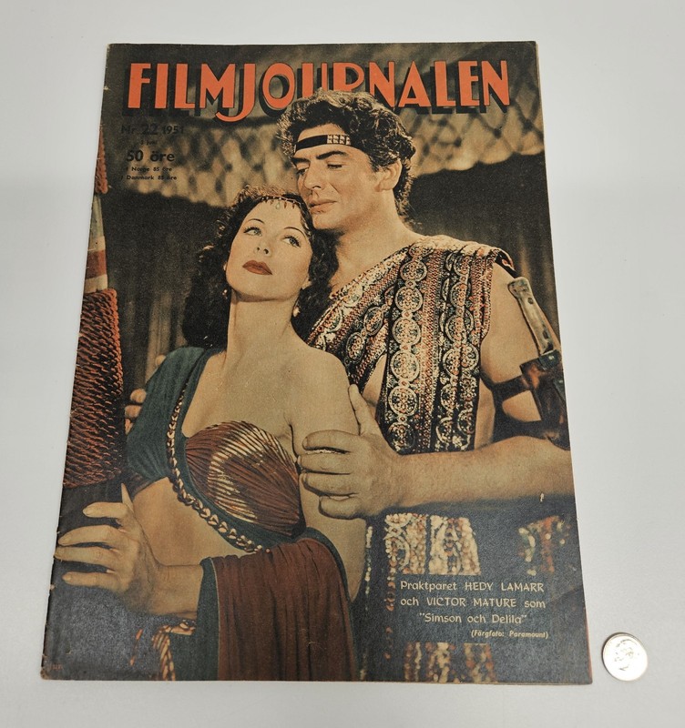 Filmjournalen Foreign Film Magazine 1951 - Elizabeth Taylor - Great Condition