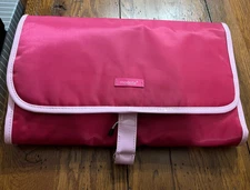 Pink Modella Travel Toiletry and Jewelry Bag w/ Travel Size Containers & Sponge