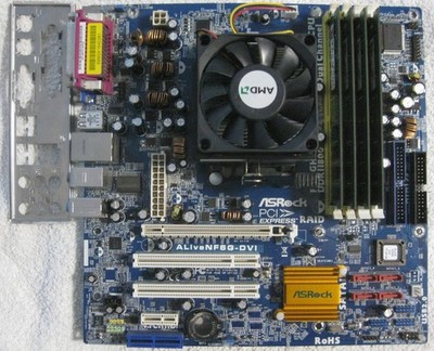 ASRock ALiveNF6G-DVI mit CPU / 8GB RAM / Blende / Sockel AM2