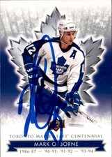 Mark Osborne Signed Auto 2017 Upper Deck Centennial card Toronto Maple Leafs