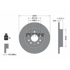 2x Bremsscheibe hinten für Opel Signum CC Z03 Vectra C Z02 | 26234966