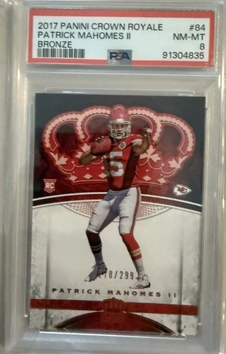 2017 Panini Preferred - Crown Royale RC Patrick Mahomes II #84 Bronze /299 (RC)