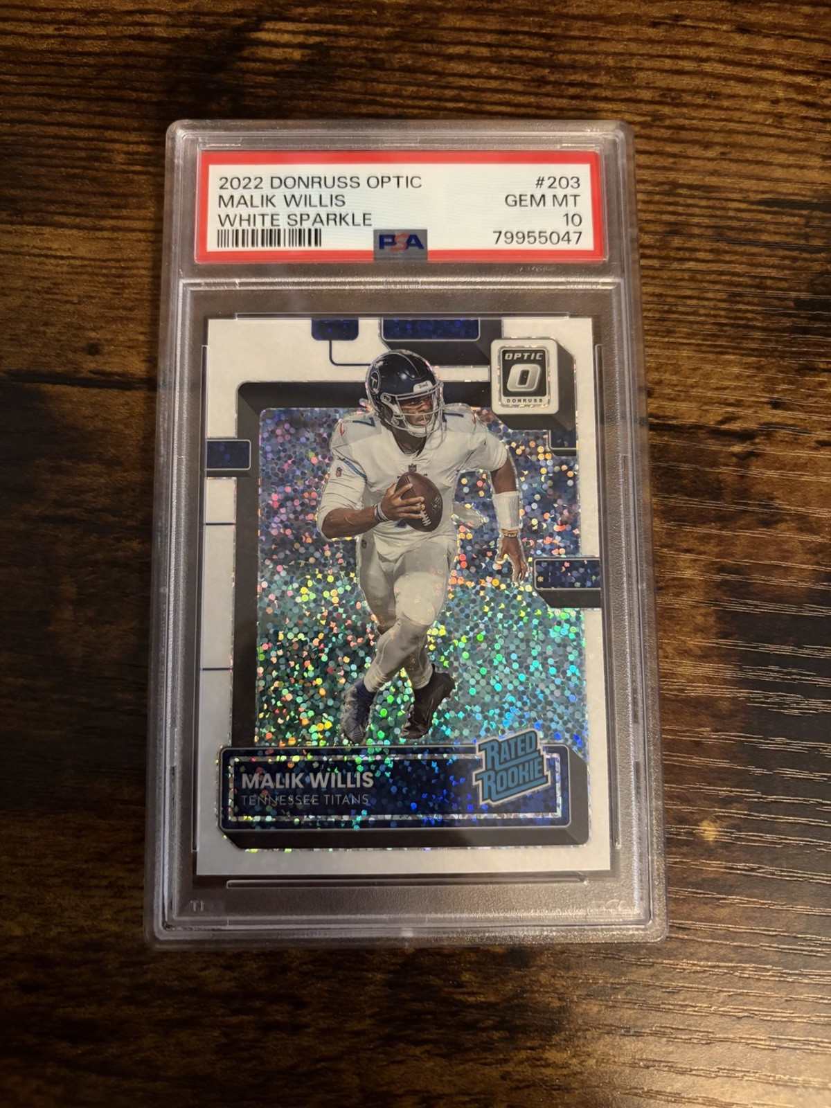 Malik Willis Panini Donruss Optic #203 White Sparkle