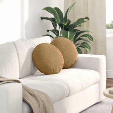 2 Stk. Sitzkissen Samt Kissen Rund Ø30cm bis 80cm Auflage Sofakissen Dekokissen