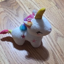 Multicolor Unicorn Plush Soft Stuffed Animal White Small 6-14 in Birthday 3 
