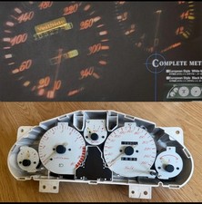 Veilside White Cursive Cluster Meter For Mazda Mx5 Miata Na6 Na8 Mazdaspeed Rare