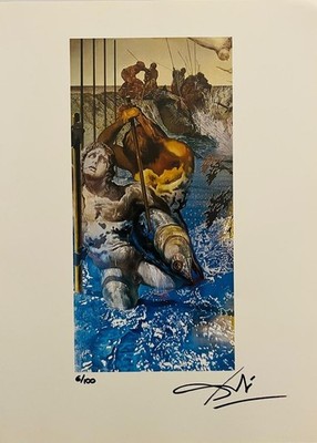 Salvador Dalí, Hand-Signed Original Print With COA + $3,500 USD Appraisal.