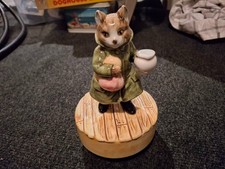 Vintage Schmid Beatrix Potter Simpkin Music Box - "Feelings"