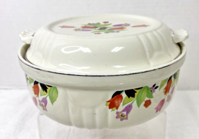 Crocus by HALL 1.5 Quart Radiance Casserole with Lid In Good Shape Gold Wear