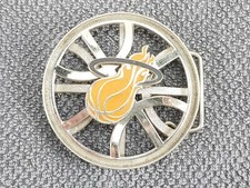 Vintage Miami Heat Metal Spinning Spinner Belt Buckle Rare