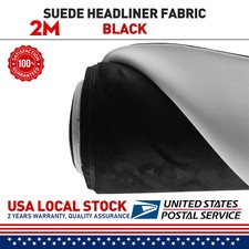 Suede Headliner Black Fabric Material 80" Car Interior Ceiling Upholstery 60" W