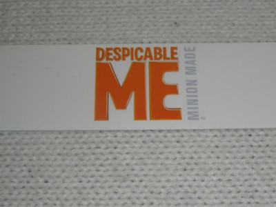 Toys R Us STORE DISPLAY SIGN SHELF TALKER Despicable ME 48'' long 1 1/4'' high