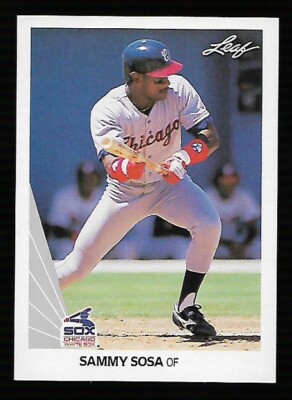 1990 Leaf Sammy Sosa Rookie Chicago White Sox - Sammy Sosa - Super Sharp