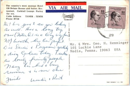 Hotel Taner, Izmir, Türkei Mehransicht Postkarte - Bild 2 von 2