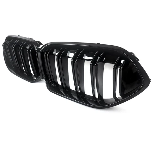 Parachoques delantero de doble listón rejilla para BMW Serie 2 F44 2020-2022 negro brillante - Imagen 5 de 13