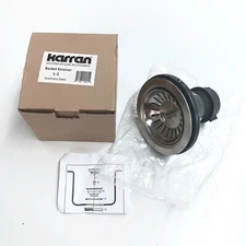 *Set of 2* NEW IN BOX, Karran 4-1/2” STAINLESS STEEL. L-1 Kitchen Sink Baskets