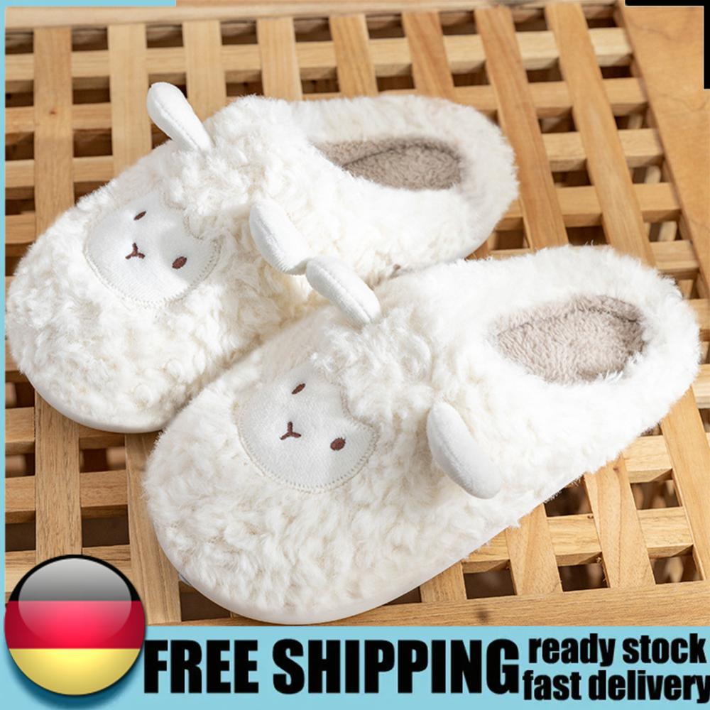APL Peluche Pecora Pantofole Slip on Casa Scarpe Antiscivolo Traspiranti per Autunno Inverno