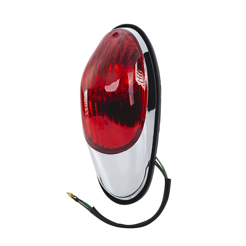 1 круглый задний тормозной фонарь с красным сердечком для мотоцикла подходит для Honda Yamaha - Изображение 3 из 4