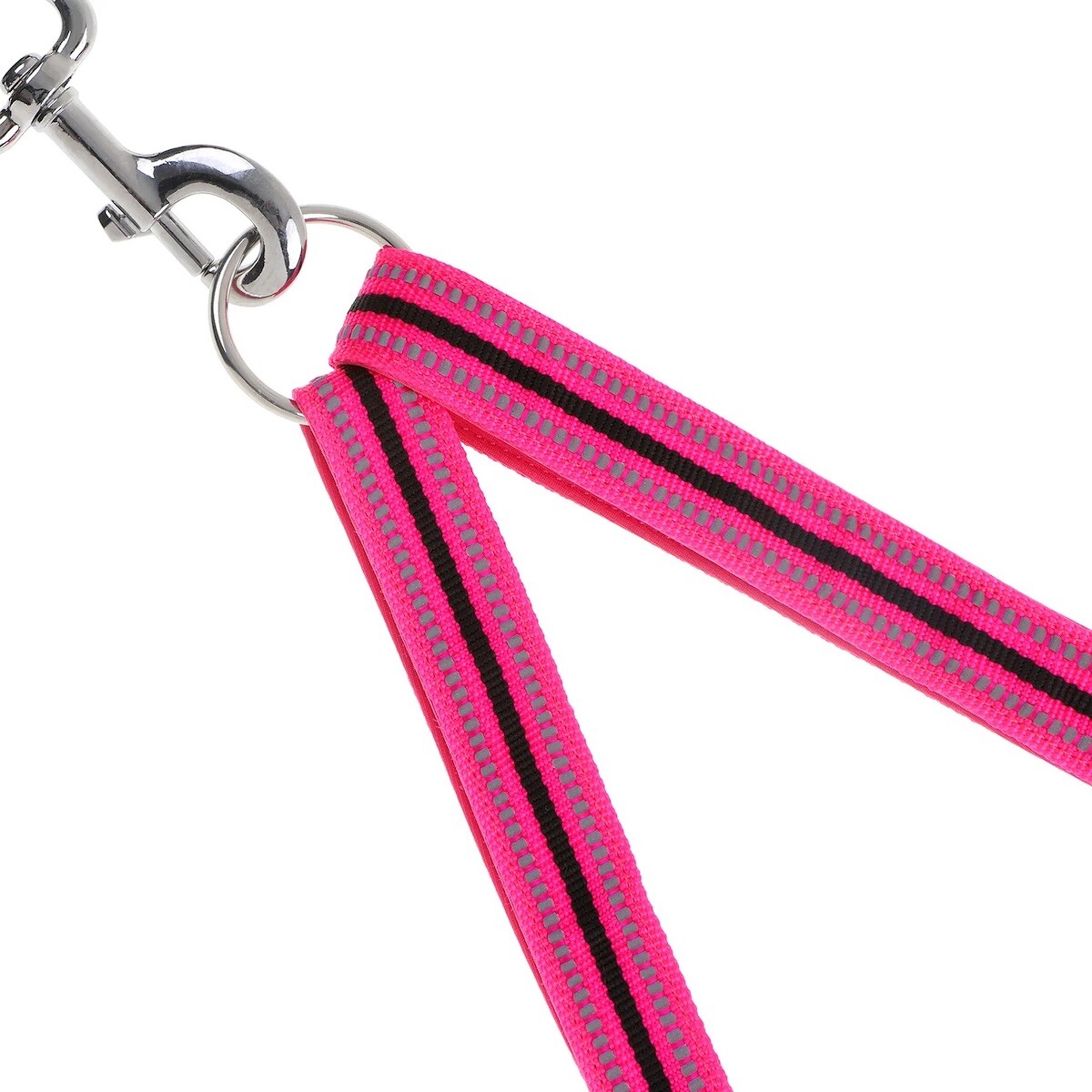 DOOG Accoppiatore Lady Rosa/Grigio 38-60cm Accessori per Cani Riflettente 2 Cani foto 3