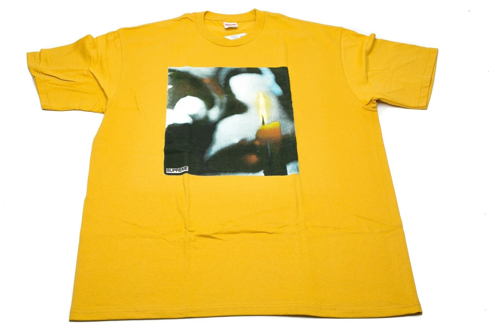 Tee shirt moutarde Supreme Candle taille moyenne F/W 17