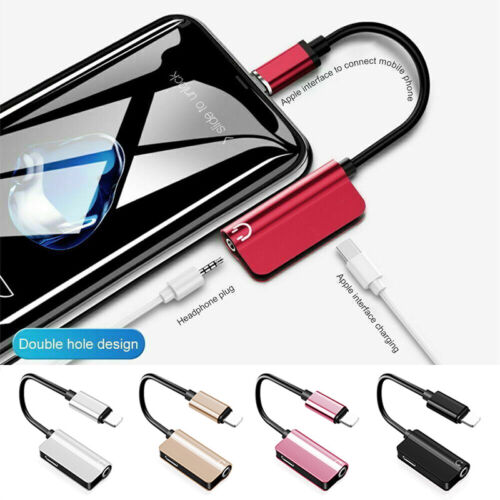 3,5 mm Kopfhörerbuchse AUX Splitter Adapter und Ladegerät für iPhone 12 11 XS X 8 7/ - Bild 1 von 17