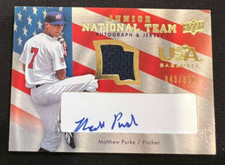 MATTHEW PURKE 2008 Upper Deck USA Junior National Team Jersey AUTO RC #043/390