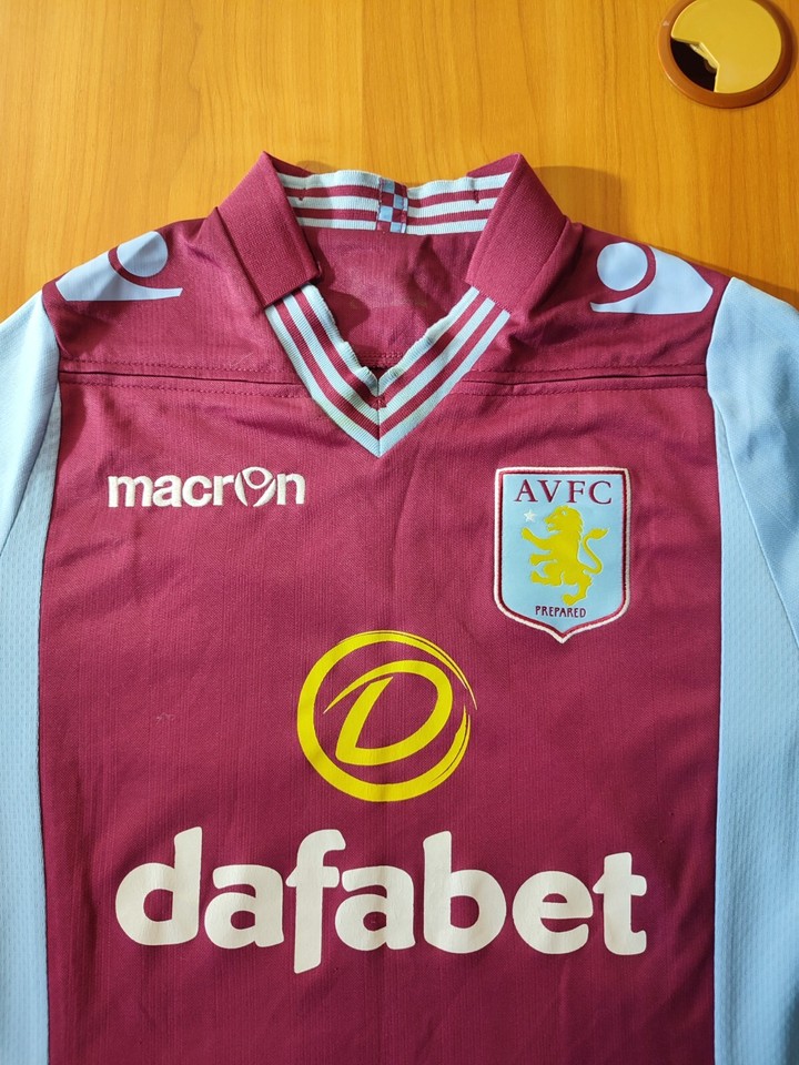 fait caméra Aérodrome aston villa long sleeve shirt Abréger Caroline de face
