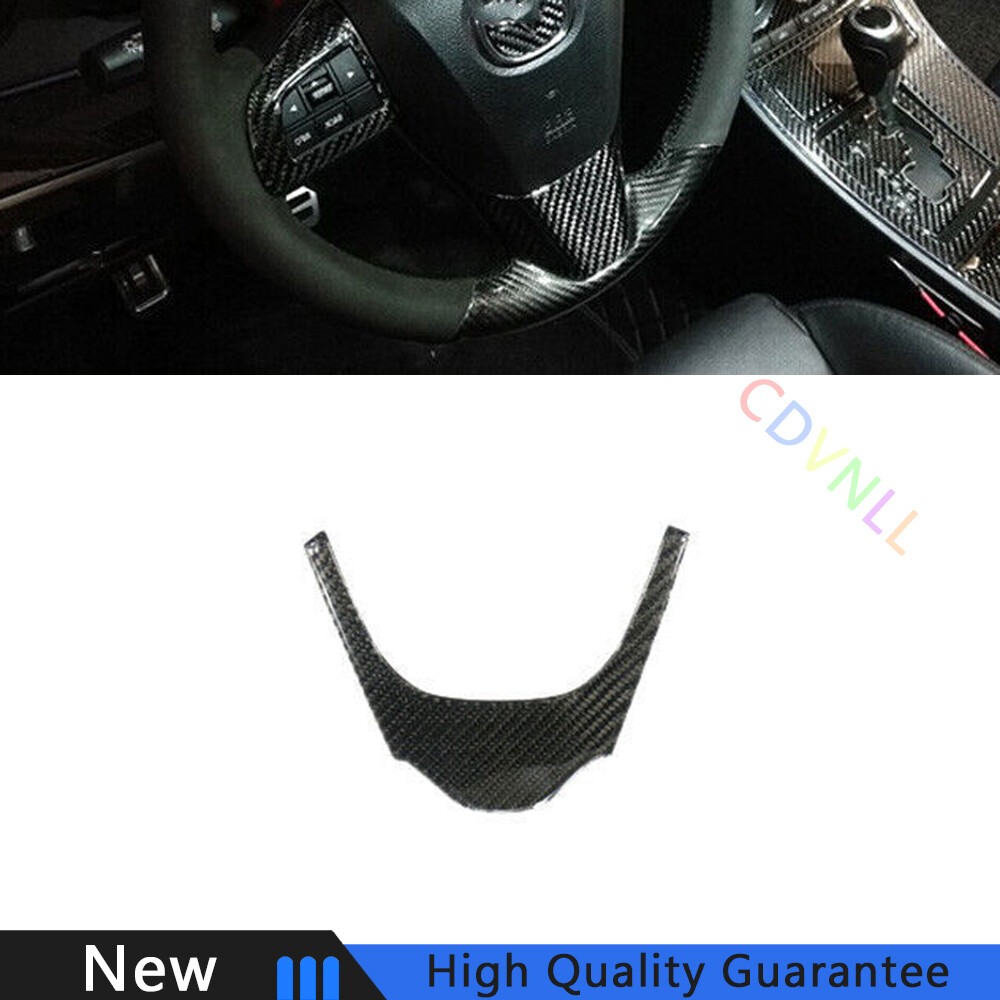 Fit For Mazda 3 2011-2015 Real Carbon Fiber Car Steering Wheel Panel Cover Trim