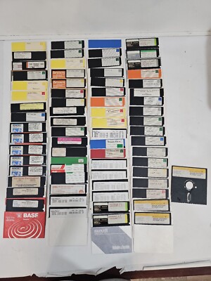 Huge Lot 71 Floppy Disks Games/Software for Commodore/Tandy/IBM ...