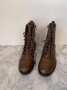 brown combat boots target