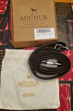 MICHUR Mateo Luxury German Jewelled Leather Dog Lead. Rrp. 215