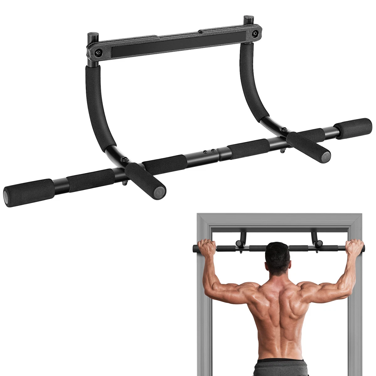 Costway Portable Home Gym Full Body Workout Equipment w/ 8 Exercise  Accessories