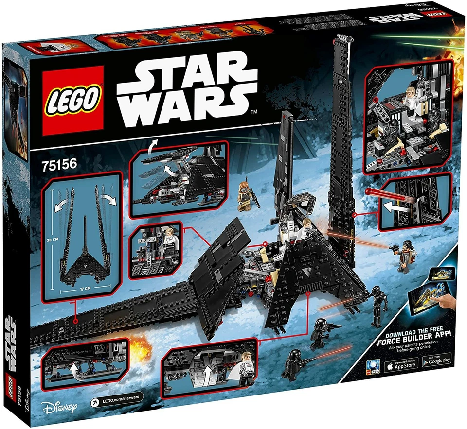 Lego Star Clone Wars 75156 KRENNIC'S IMPERIAL SHUTTLE K-2SO Bodhi Rook Pao NUEVO Foto 2 de 4