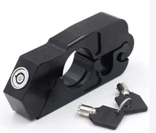 Motorcycle Handlebar Grip Lock Anti Theft Throttle Clutch Brake Lock with 2 Keys