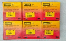 3M Scotch Glass Cloth Electrical Tape # 27 Class B Insulation, 1/2" Wide x 66ft
