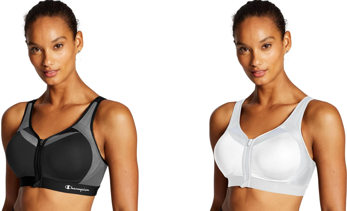 Champion Women's Motion Control Zip Front Sports Bra