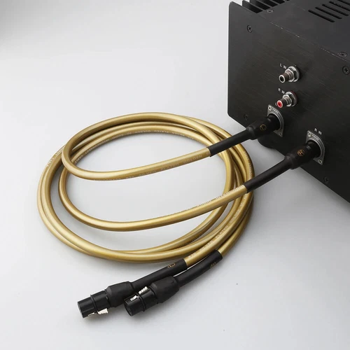 Pair OCC Silver Plated Cord HiFi Audio Interconnect XLR Balanced Signal Wire NEW - Picture 2 of 5