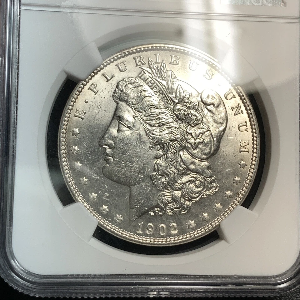 1902-P $ MORGAN SILVER DOLLAR NGC MS61 "BETTER DATE" - Image 2 of 4