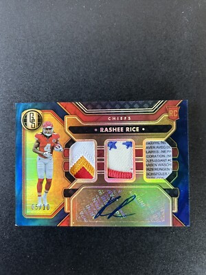 2023 Gold Standard RASHEE RICE 5 Color Triple Rookie Patch Auto RPA RC /10