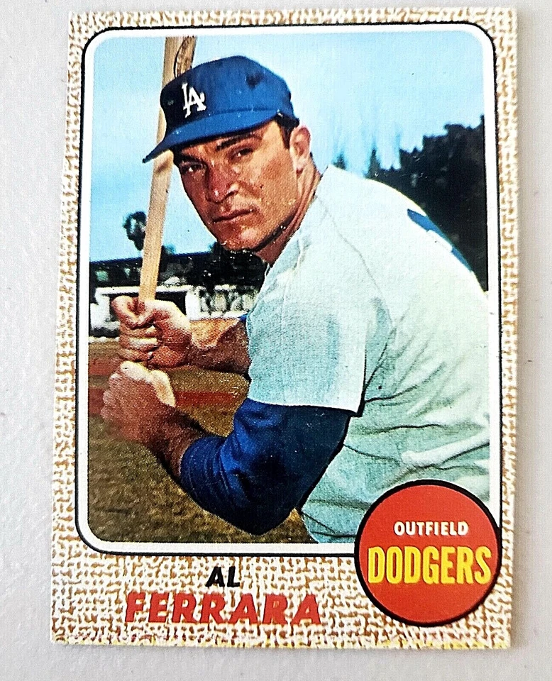 Lot of 9 1968 Topps LA DODGERS vintage baseball Cards BILL SINGER, PHIL REGAN - Image 3 of 4