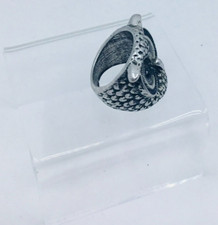 Vintage Silver/tone Owl Figural Ring 12.3grms Size 6
