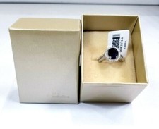 Blue Lab Created Sapphire Rhodium Over Sterling Silver Ring 3.83ctw SZ 6