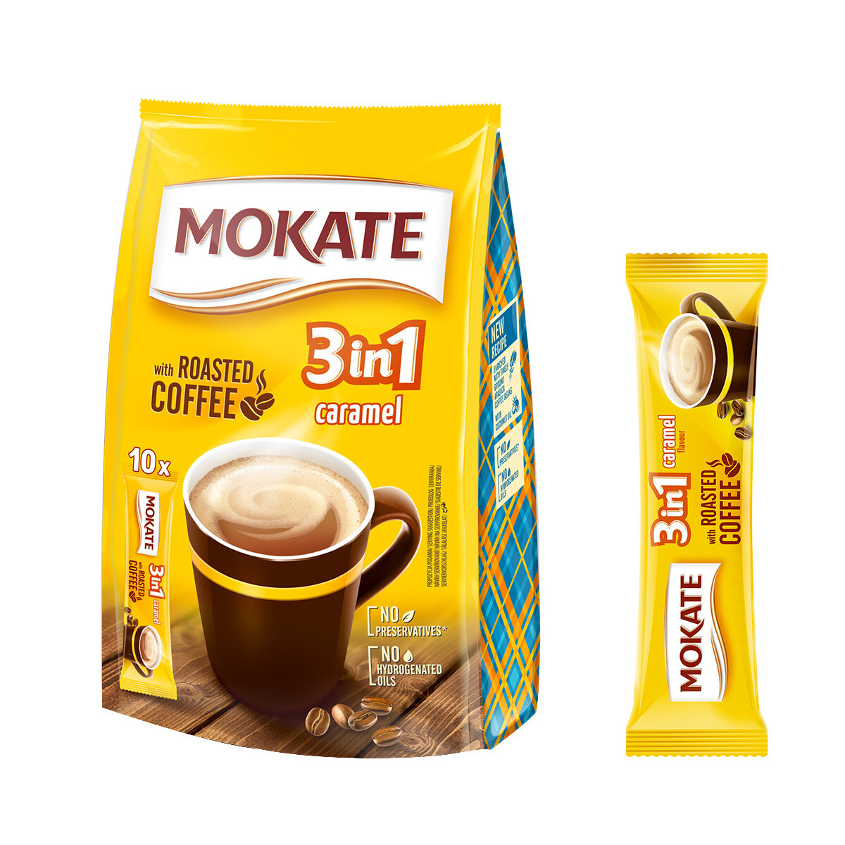 ☕️ MOKATE ROASTED COFFEE - CARAMEL 3in1 - INSTANT COFFEE MIX