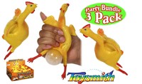 Toysmith Chicken N' Egg Squishy Toy Party Set Bundle - 3 Pack on sale Toysmith Chicken N' Egg Squishy Toy Party Set Bundle - 3 Pack on sale