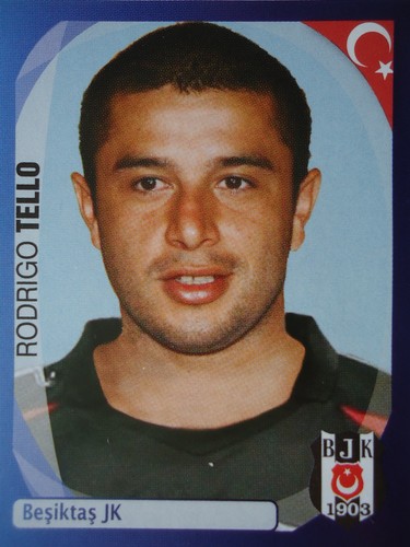 Panini 90 Rodrigo Tello Besiktas JK UEFA CL 2007/08 - 第 1/1 張圖片