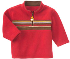 NEW GYMBOREE Long Sleeve 4T 4 T Red Stripe 1/4 Zip TOP Sweater ALASKAN ADVENTURE