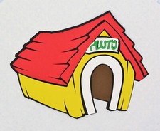 Pluto House Paper Die Cut Scrapbook Embellishment Disney inspired