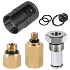 For Ford 6.0L Powerstroke IPR Valve Socket + Air Test Fitting + Oil Rail Adapter