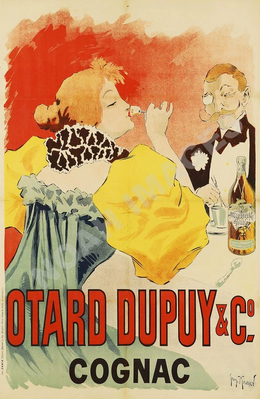 Пару постеров старой рекламы алкоголя. Коньяк Otard История,Алкоголь,Крепкие напитки,Реклама